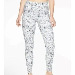 Athleta Womens Medium Sandstone Saluation Stash Pocket Speckled Full Leggings
